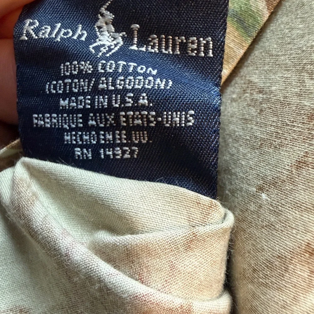 Vintage Ralph Lauren Charlotte Sage Green Cottagecore Floral Duvet Comforter